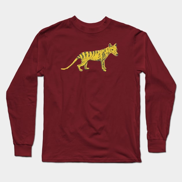 Tasmanian Tiger Long Sleeve T-Shirt by lexalion